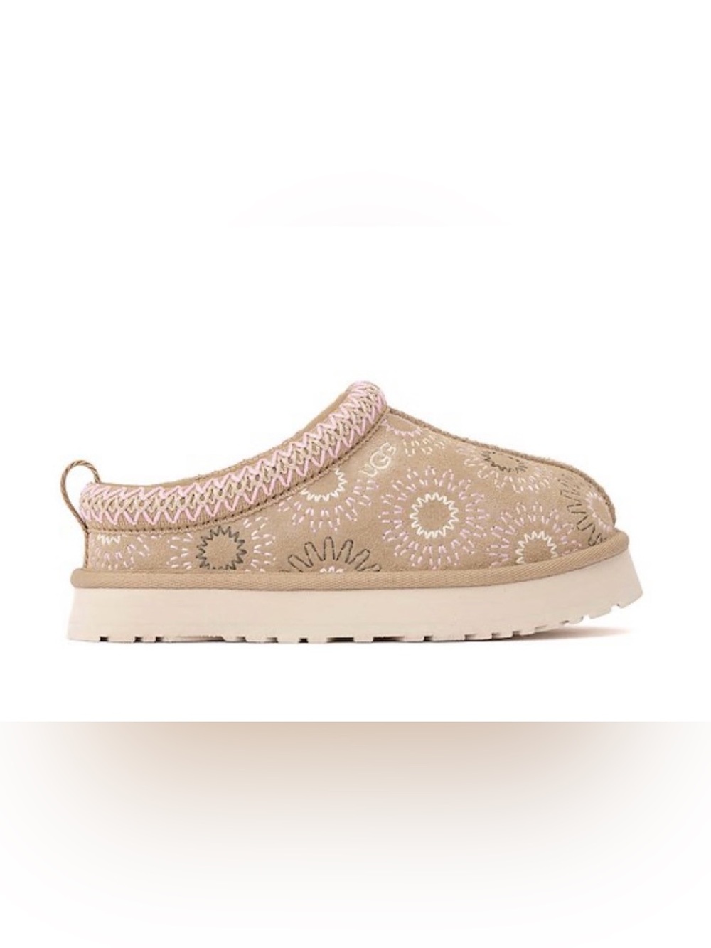 UGG Tazz Sun Stitch Slipper, Mustard Seed, NWOT Women’s Size 7.5, Kids 6, EUR 38